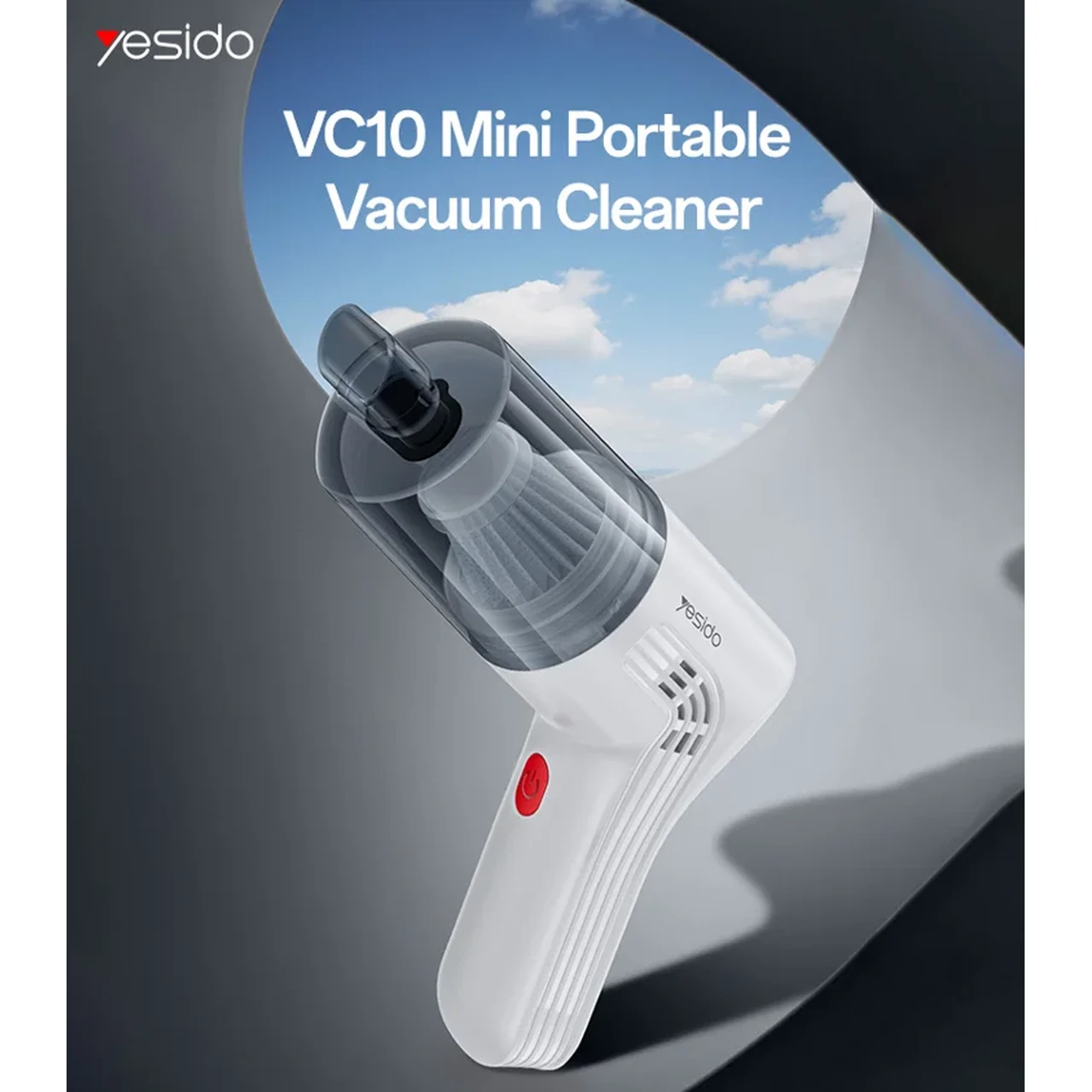 جارو شارژی Yesido مدل VC10 - سفید (گارانتی 18 ماه تعویض نیکان همراه)