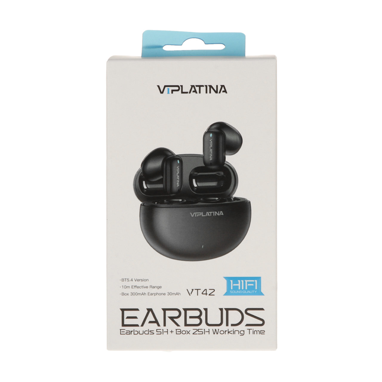 ایرفون بی سیم VIPLATINA مدل VT42 - مشکی (گارانتی 18 ماه تعویض نیکان همراه)