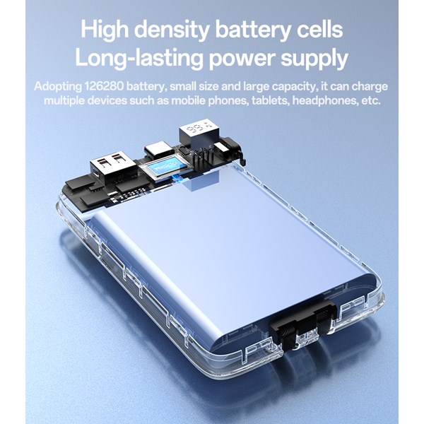 پاوربانک PD و فست شارژ Yesido 20000mAh مدل YP85 22.5W - مشکی (گارانتی 18 ماه تعویض نیکان همراه)