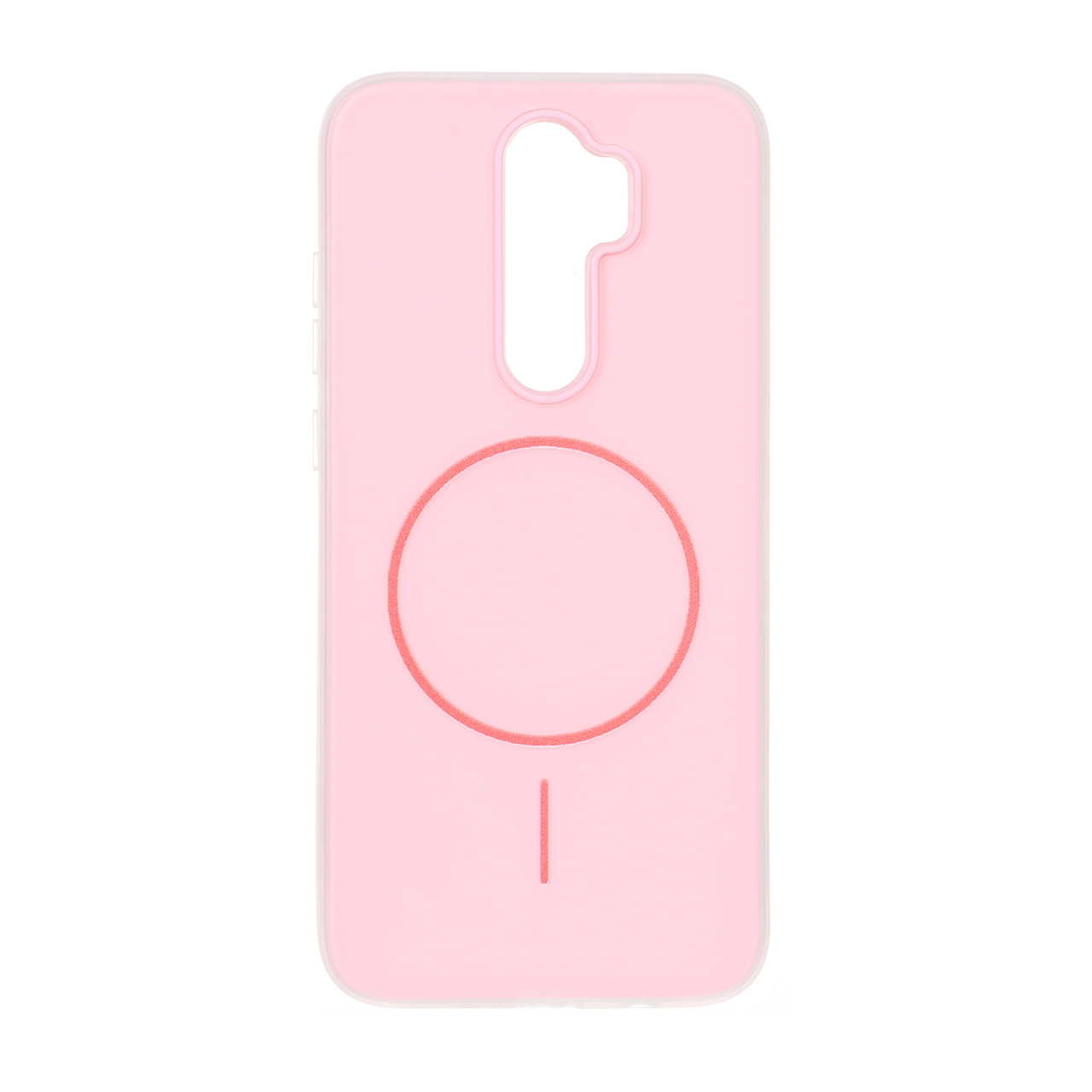 قاب دو لایه مات طرح مگ سیف Xiaomi Redmi Note 8 Pro - صورتی