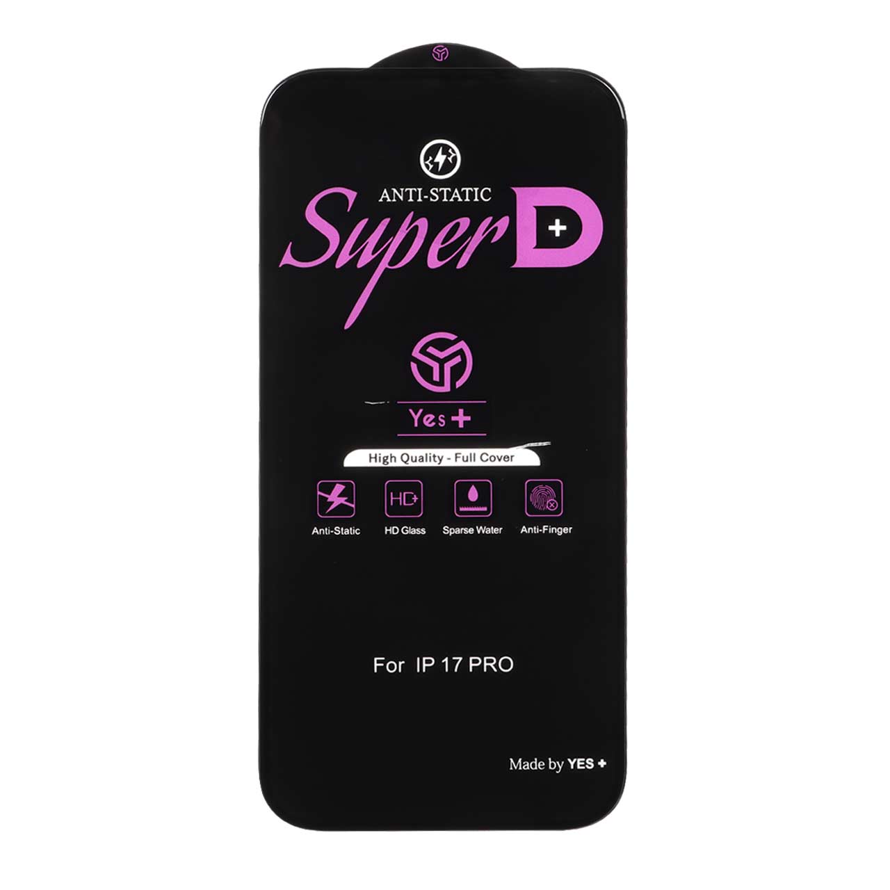 محافظ صفحه نمایش شیشه ای Super D Anti Static Yes Plus مدل Apple iPhone 17 Pro