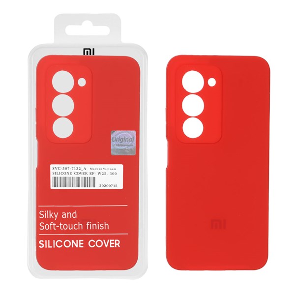 قاب سیلیکونی پاک کنی اورجینال Master Quality مدل Xiaomi Redmi 15 4G - قرمز (پک دار)
