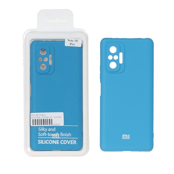 قاب نیو سیلیکون محافظ لنزدار RFF مدل Xiaomi Redmi Note 10 Pro 4G / Redmi Note 10 Pro Max - آبی (پک دار)