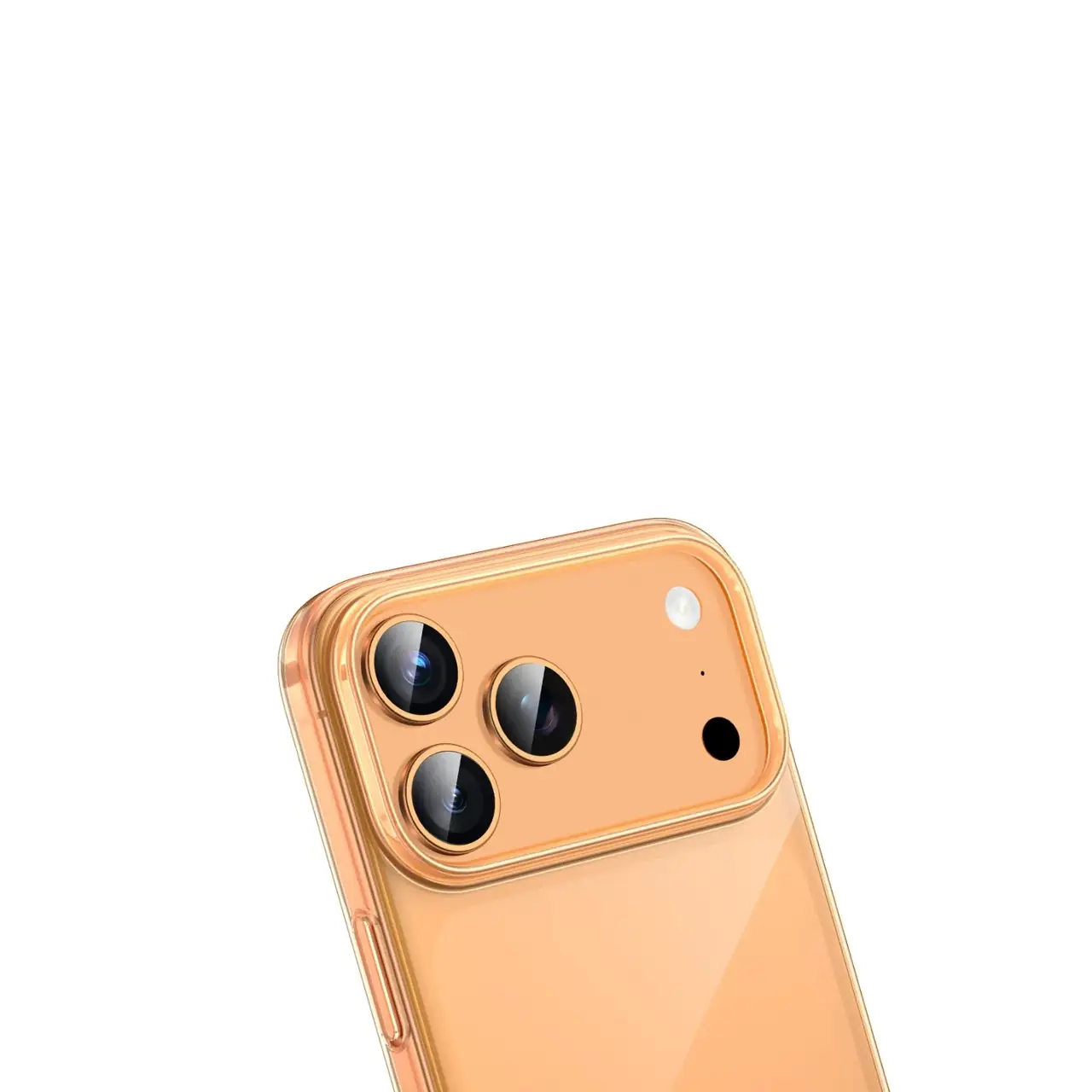 قاب اورجینال Green Lion شفاف Delgado Pc Case مدل Apple iPhone 17 Pro Max - نارنجی (پک دار)
