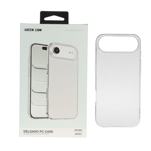 قاب اورجینال Green Lion شفاف Delgado Pc Case مدل Apple iPhone 17 Air (پک دار)