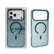 قاب اورجینال VAWI سیلیکونی پاستیلی MagSafe مدل Apple iPhone 17 Pro Max - آبی (پک دار)