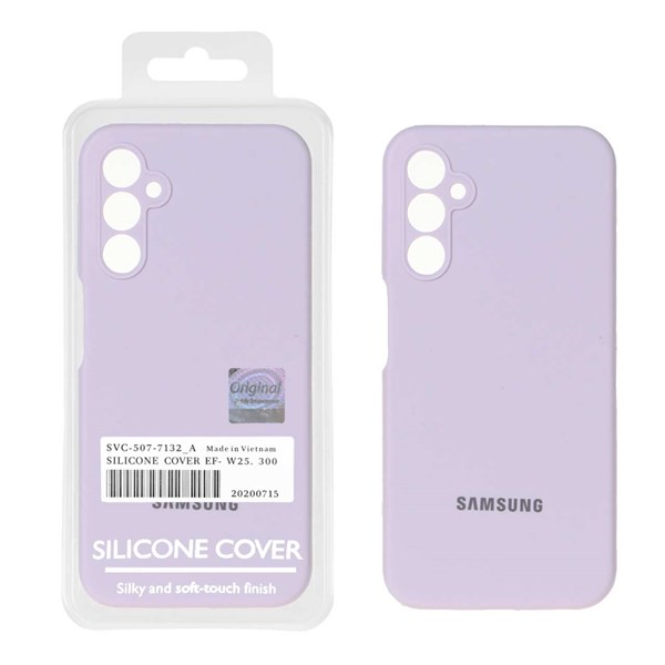 قاب سیلیکونی پاک کنی اورجینال Master Quality مدل Samsung Galaxy A24 - یاسی (پک دار)