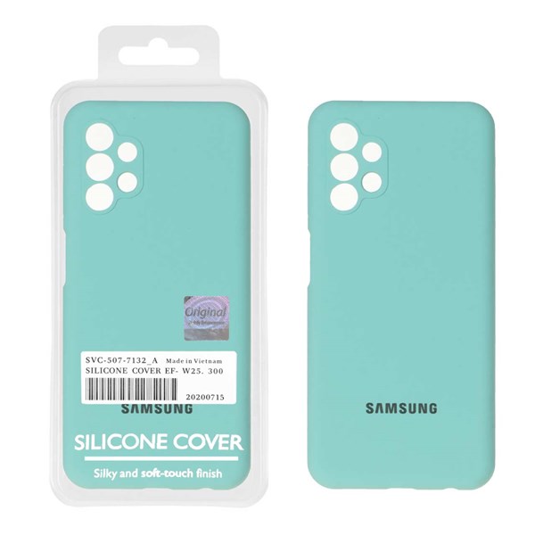 قاب سیلیکونی پاک کنی اورجینال Master Quality مدل Samsung Galaxy A13 4G - سبزآبی (پک دار)