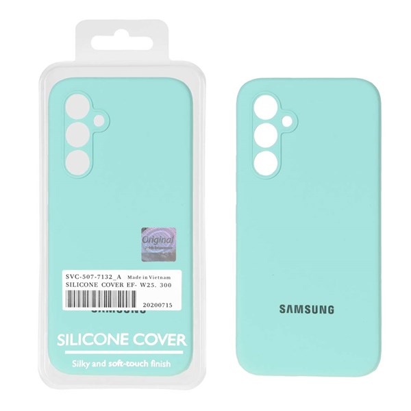 قاب سیلیکونی پاک کنی اورجینال Master Quality مدل Samsung Galaxy A54 - سبزآبی (پک دار)