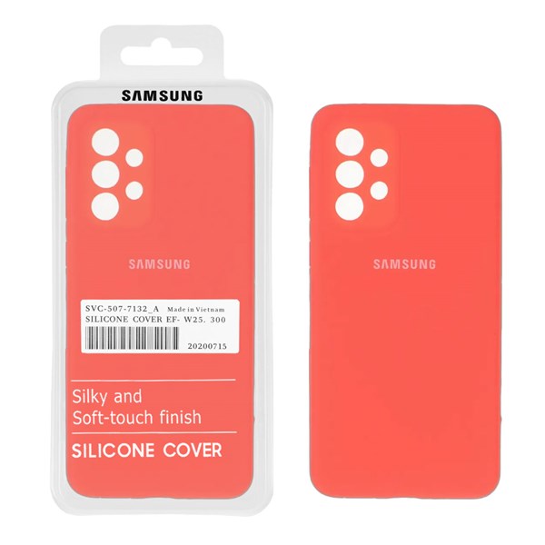 قاب سیلیکونی پاک کنی اورجینال درجه یک Samsung Galaxy A33 - مرجانی (پک دار)