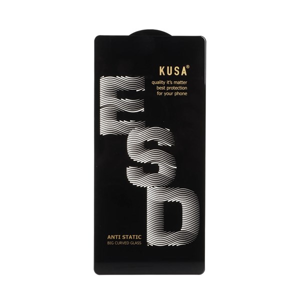 محافظ صفحه نمایش شیشه ای Full Cover Kusa Anti Static ESD مدل Samsung Galaxy S25 Ultra