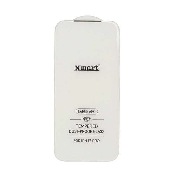 محافظ صفحه نمایش شیشه ای بدون حاشیه توری دار Xmart 3D Large Arc مدل Apple iPhone 17 Pro