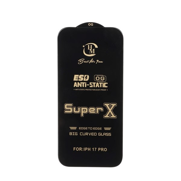 محافظ صفحه نمایش آنتی استاتیک Full Cover Super X مدل Apple iPhone 17 Pro