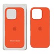 قاب سیلیکونی پاک کنی اورجینال Apple iPhone 16 Pro - نارنجی تیره (پک اصلی)