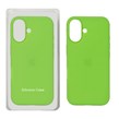 قاب سیلیکونی پاک کنی اورجینال Apple iPhone 16 - سبز چمنی (پک اصلی)