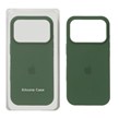 قاب سیلیکونی پاک کنی اورجینال Apple iPhone 17 Pro - سبز ارتشی (پک اصلی)