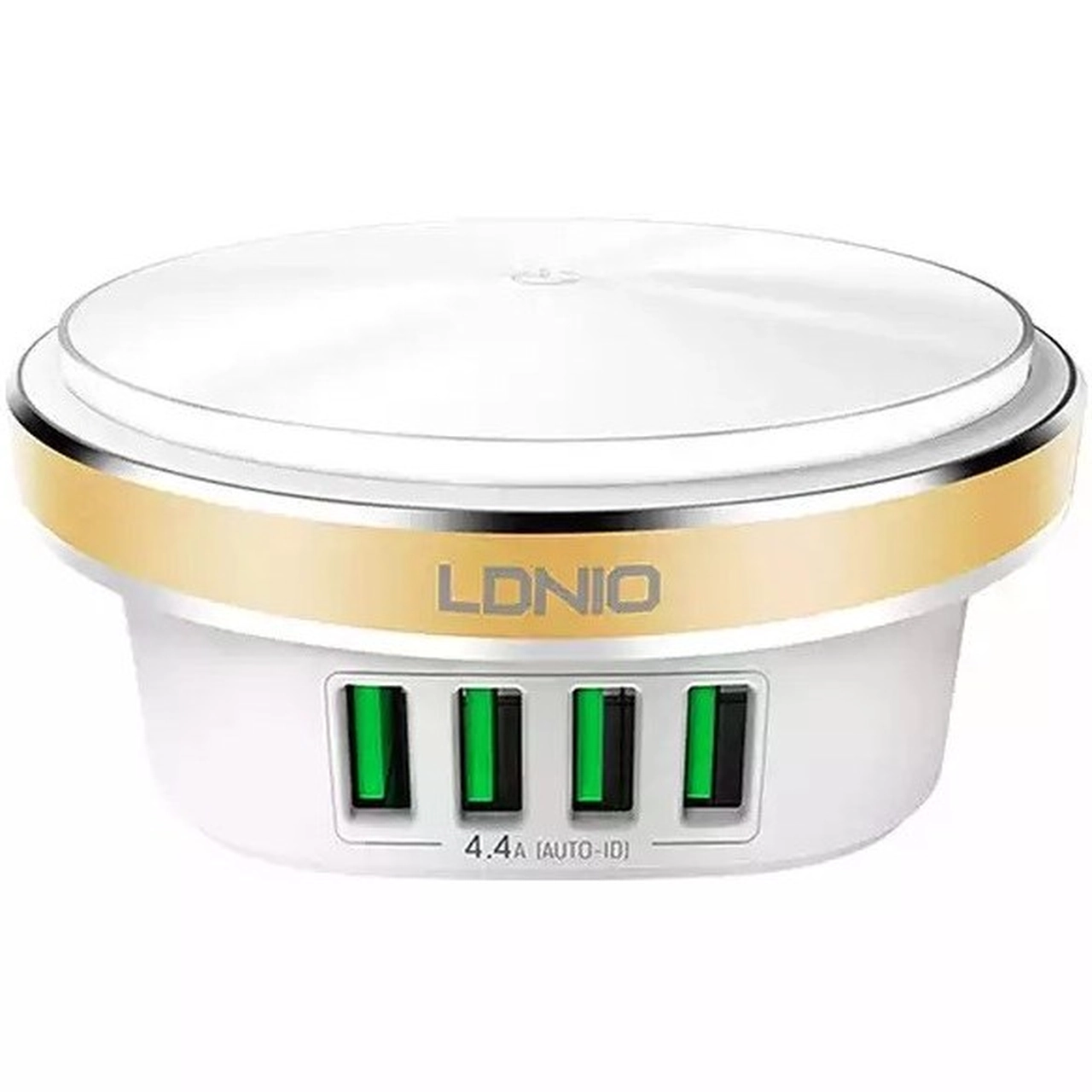 شارژر رومیزی LDNIO مدل A4406 22W - سفید طلایی (گارانتی 6 ماهه تعویض نیکان همراه)