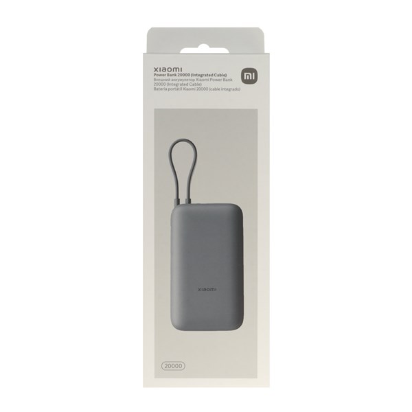 پاوربانک فست شارژ Xiaomi 20000mAh مدل PB2020MI 22.5W - خاکستری تیره (گارانتی 18 ماهه شرکتی)