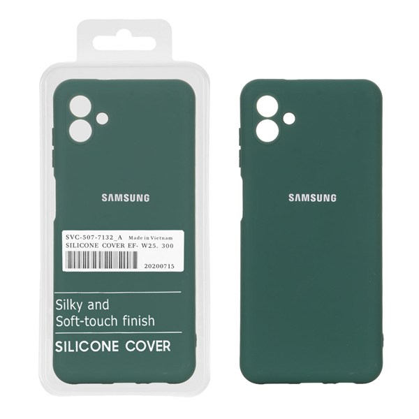 قاب نیو سیلیکون محافظ لنزدار RFF مدل Samsung Galaxy A04 / M13 5G - سبز (پک دار)