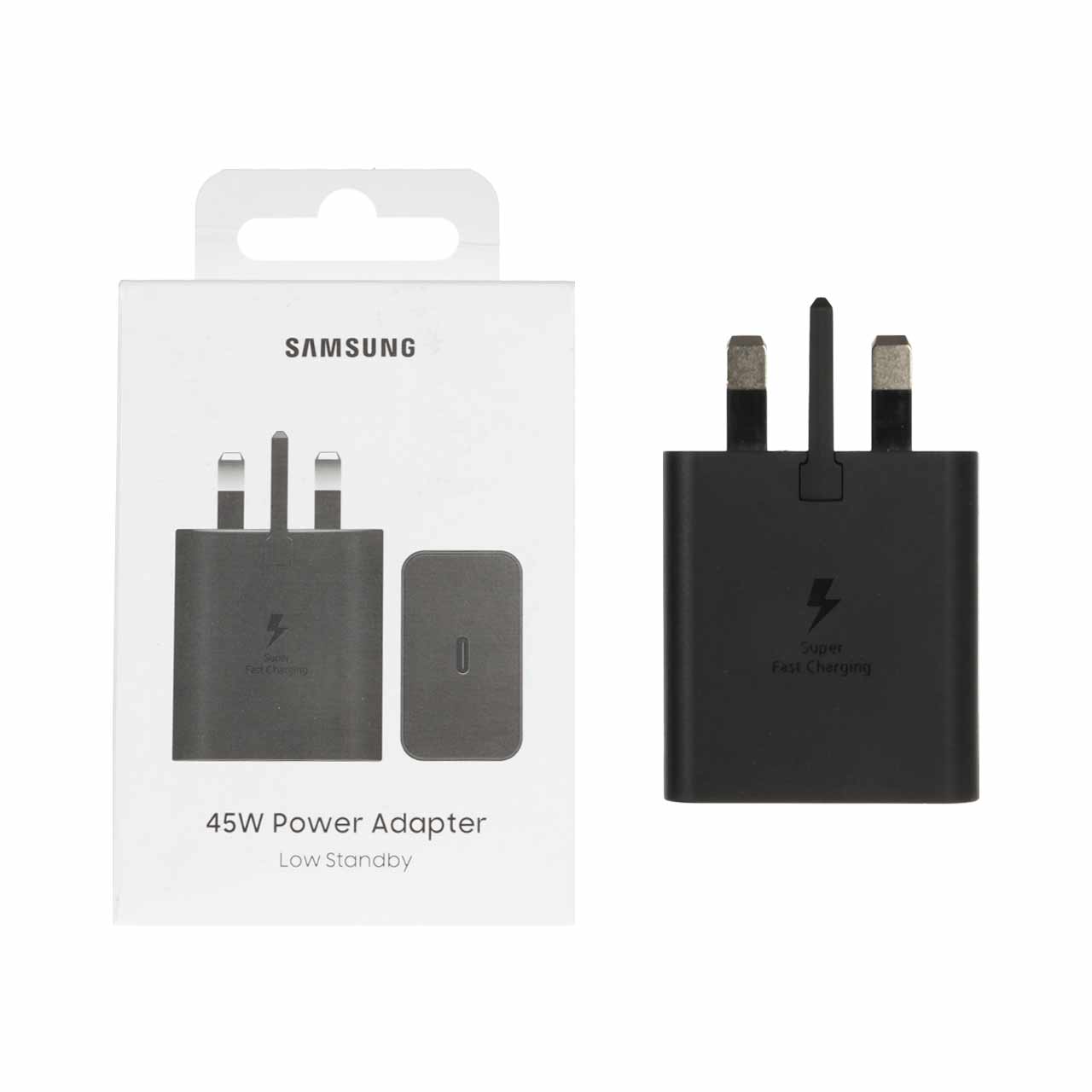 شارژر دیواری سه پین PD و فست تک پورت SAMSUNG مدلEP-T4511 45W - مشکی (گارانتی 18 ماهه تعویض اچ دی سرویس) اصل چین