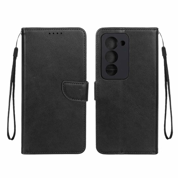 کیف چرمی موبایل مگنتی محافظ لنزدار Xiaomi Redmi 15 4G - مشکی