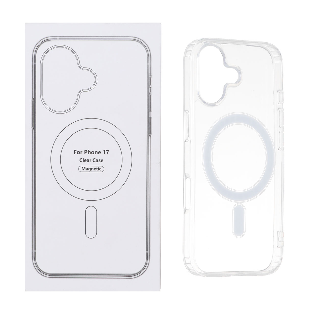 قاب شفاف Apple iPhone 17 با قابلیت شارژ NTC - MagSafe (پک دار)