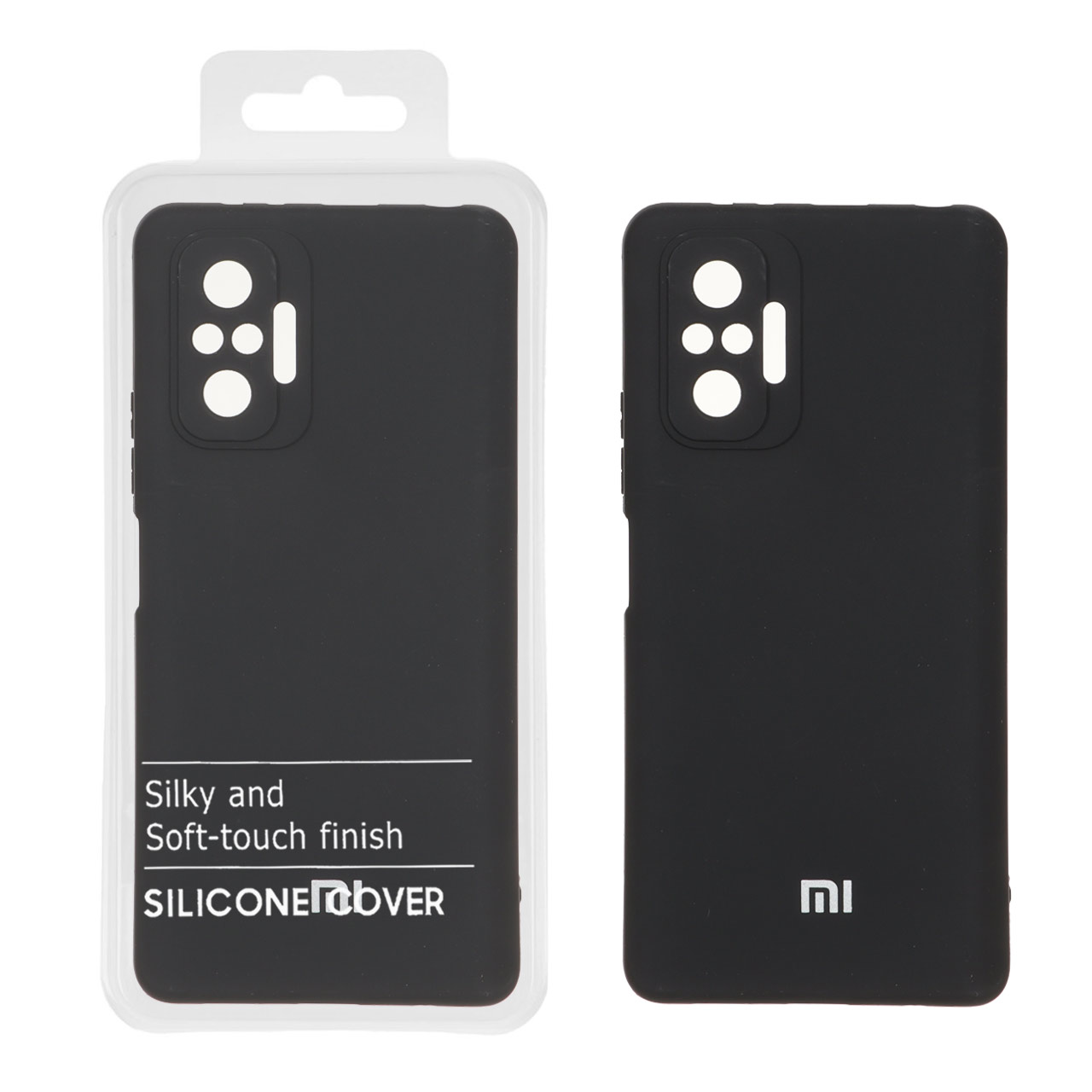 قاب نیو سیلیکون محافظ لنزدار RFF مدل Xiaomi Redmi Note 10 Pro 4G / Redmi Note 10 Pro Max - مشکی (پک دار)