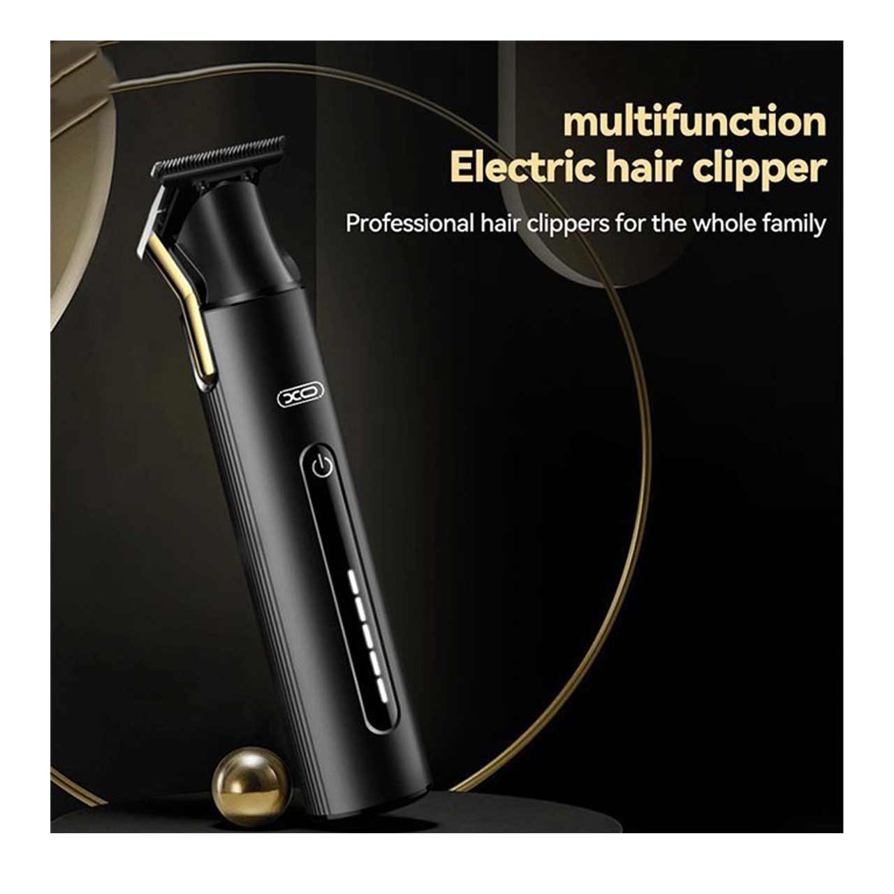 ماشین اصلاح موی سر و صورت شارژی ضدآب XO مدل XO-CF20 - مشکی