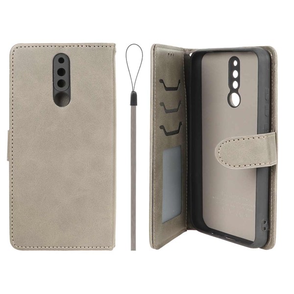 کیف موبایل مگنتی درجه یک داخل خز MNC Plus مدل Xiaomi Redmi 8 - خاکستری