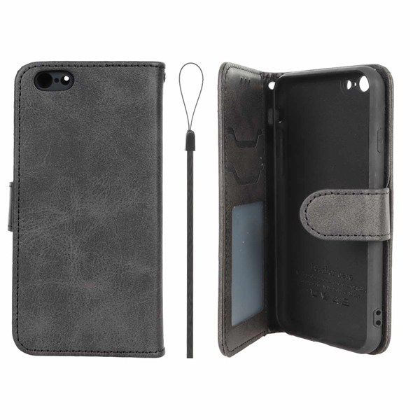 کیف موبایل مگنتی درجه یک داخل خز MNC Plus مدل Apple iPhone 6 / iPhone 6s - مشکی