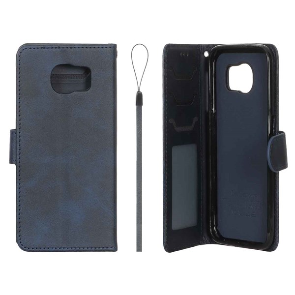 کیف موبایل مگنتی درجه یک داخل خز MNC Plus مدل Samsung Galaxy S6 - سرمه ای