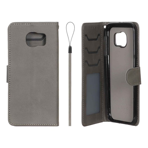 کیف موبایل مگنتی درجه یک داخل خز MNC Plus مدل Samsung Galaxy S6 - خاکستری