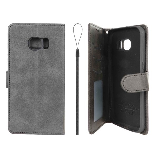 کیف موبایل مگنتی درجه یک داخل خز MNC Plus مدل Samsung Galaxy S7 Edge - مشکی