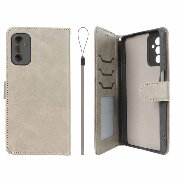کیف موبایل مگنتی درجه یک داخل خز MNC Plus مدل Samsung Galaxy M52 - خاکستری
