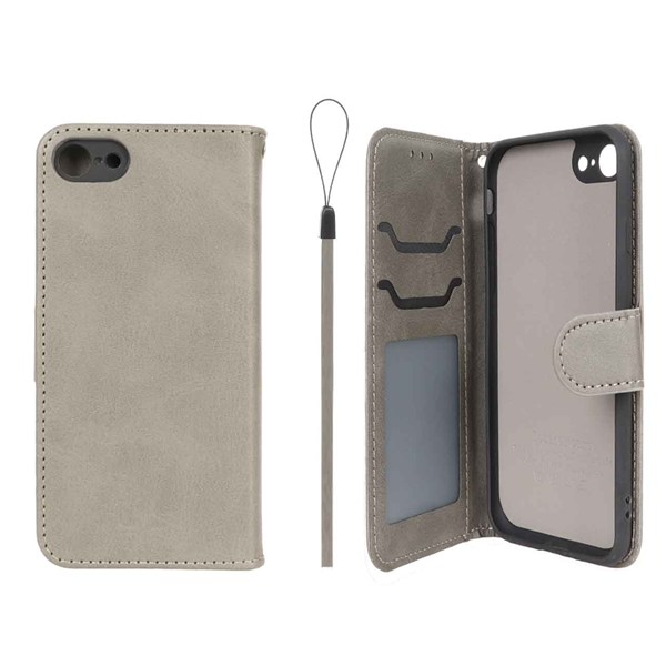 کیف موبایل مگنتی درجه یک داخل خز MNC Plus مدل Apple iPhone 7 / iPhone 8 / iPhone SE (2020) - خاکستری