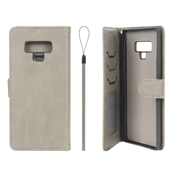 کیف موبایل مگنتی درجه یک داخل خز MNC Plus مدل Samsung Galaxy Note 9 - خاکستری