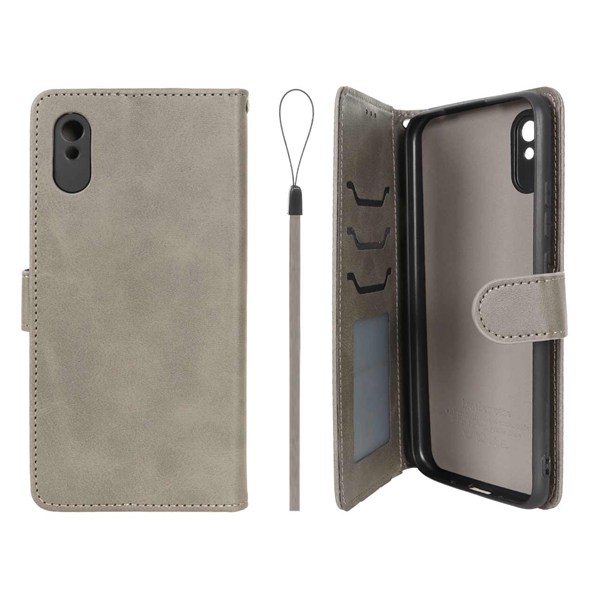 کیف موبایل مگنتی درجه یک داخل خز MNC Plus مدل Xiaomi Redmi 9A / Redmi 9A Sport / Redmi 9AT - خاکستری