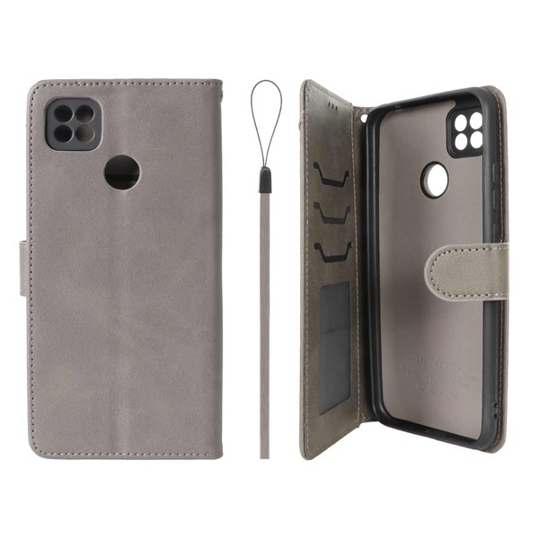 کیف موبایل مگنتی درجه یک داخل خز MNC Plus مدل Xiaomi Redmi 10A / Redmi 9C / Poco C31 - خاکستری