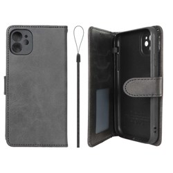 کیف موبایل مگنتی درجه یک داخل خز MNC Plus مدل Apple iPhone 11 - مشکی