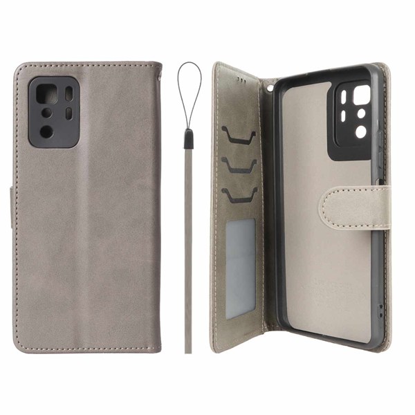 کیف موبایل مگنتی درجه یک داخل خز MNC Plus مدل Xiaomi Redmi Note 10 Pro 5G / Poco X3 GT - خاکستری