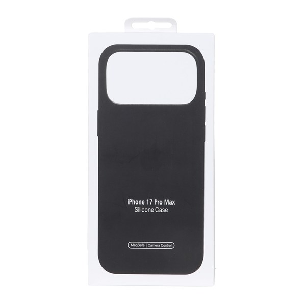 قاب اورجینال درجه یک Silicone Case پاک کنی Magsafe آی سی دار Apple iPhone 17 Pro Max - مشکی (پک دار)