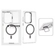 قاب اورجینال Q Series Bracket کریستالی Magsafe لنز استندشو Samsung Galaxy S25 Ultra - خاکستری (پک دار)