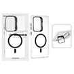 قاب اورجینال Q Series Bracket کریستالی Magsafe لنز استندشو Samsung Galaxy S25 Ultra - مشکی (پک دار)
