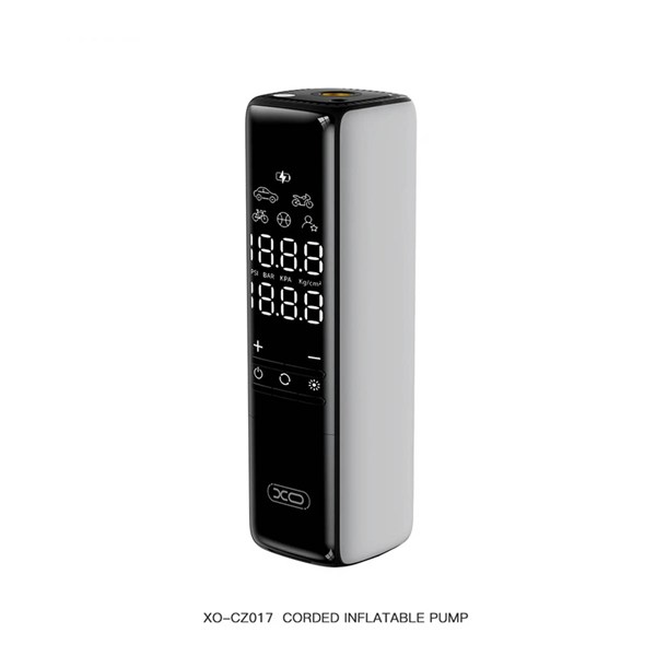 پمپ باد XO مدل XO-CZ017 - مشکی (دارای چراغ قوه LED)