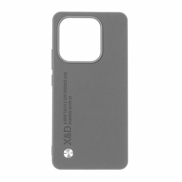 قاب X&D سوزنی دکمه فلزی Xiaomi Redmi Note 14 4G - خاکستری