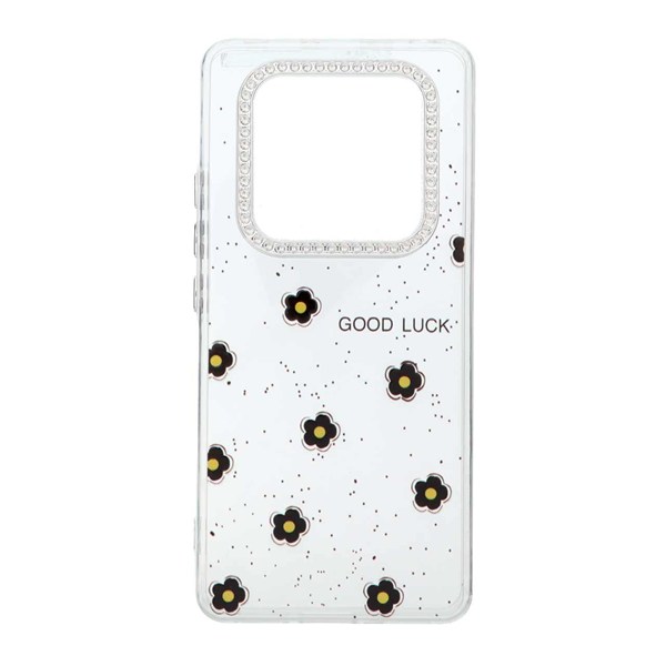 قاب شفاف ژله ای Flower محافظ لنز کروم Xiaomi Redmi Note 14 Pro 4G