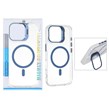 قاب اورجینال Bracket کریستالی MagSafe لنز استندشو Apple iPhone 17 - آبی (پک دار)