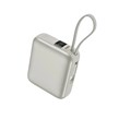 پاوربانک PD و فست شارژ QCY 10000mAh مدل PB10C 35W - نقره ای (گارانتی 18 ماهه شرکتی)