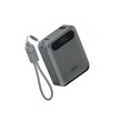 پاوربانک فست شارژ QCY 10000mAh مدل PB10D 22.5W - خاکستری (گارانتی 18 ماهه شرکتی)