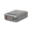 پاوربانک فست شارژ QCY 10000mAh مدل PB10D 22.5W - خاکستری (گارانتی 18 ماهه شرکتی)